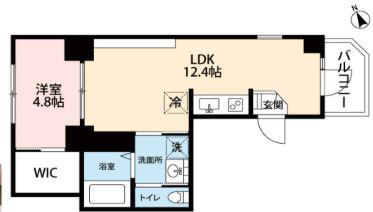 エルレナート新富町(ワンルーム/6階)の間取り写真