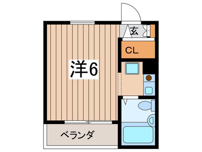 スターホームズ三ツ境V(ワンルーム/2階)の間取り写真