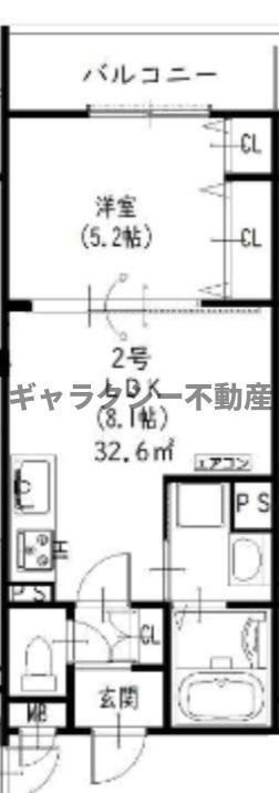 ラモーナ一津屋I(1LDK/3階)の間取り写真