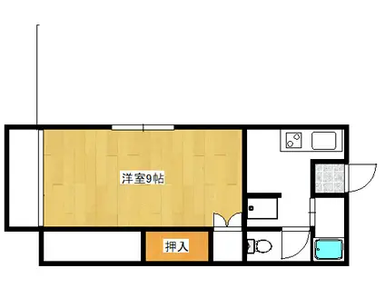 サンフランシスコハイツ(1K/2階)の間取り写真