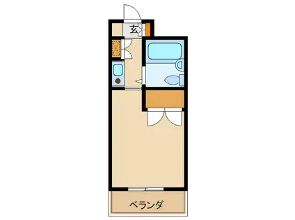 東急田園都市線 宮崎台駅 徒歩8分 3階建 築32年(ワンルーム/3階)の間取り写真