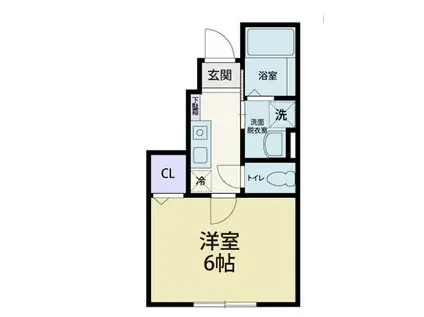 RIVERAINIII(1K/1階)の間取り写真