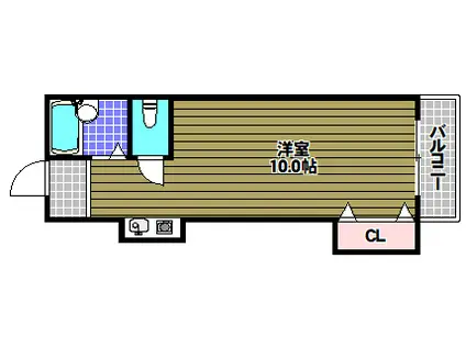 半田マンション(ワンルーム/1階)の間取り写真