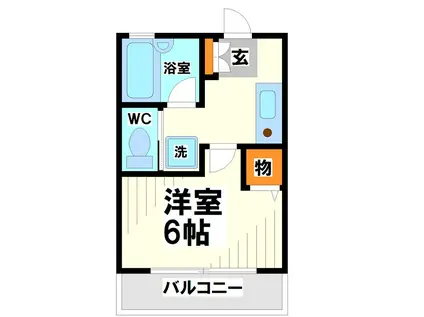 ドリーム八雲(1K/1階)の間取り写真