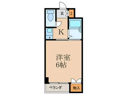 LAUREL HOUSE(1K/1階)の間取り写真