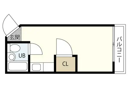 パオ広瀬84ビル(ワンルーム/4階)の間取り写真
