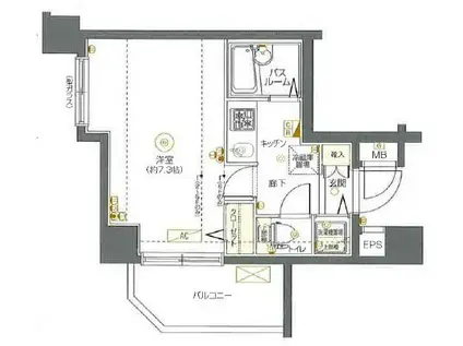 フェニックス椎名町(1K/5階)の間取り写真