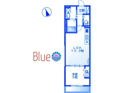 リオグランデ東戸塚(1LDK/1階)の間取り写真