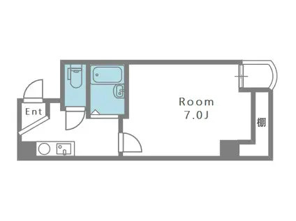 ジョリーフローラー(1K/5階)の間取り写真