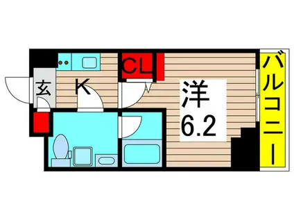 CREVISTA綾瀬(1K/7階)の間取り写真