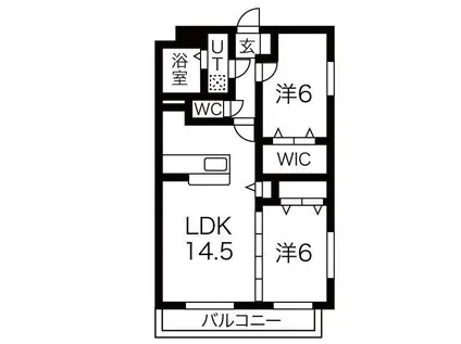 ベルグレース(2LDK/3階)の間取り写真