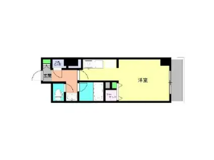 HF駒沢大学レジデンスTOWER(ワンルーム/5階)の間取り写真