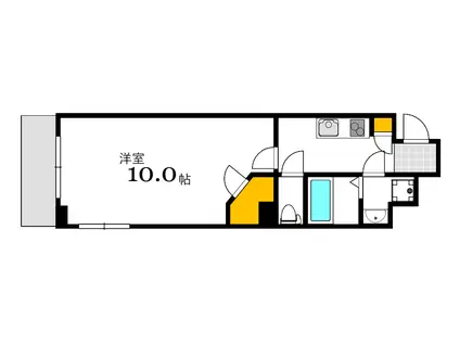 SA05(1K/2階)の間取り写真