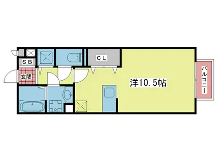 HITOMI DORMITORY(ワンルーム/1階)の間取り写真