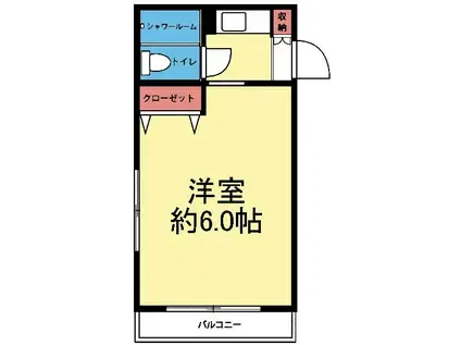 NSGビル(ワンルーム/5階)の間取り写真