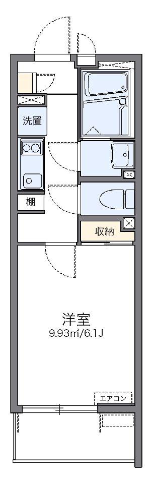 レオネクスト南品川ハイツII(1K/1階)の間取り写真