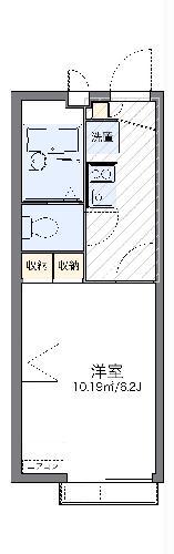 レオパレス高砂(1K/2階)の間取り写真