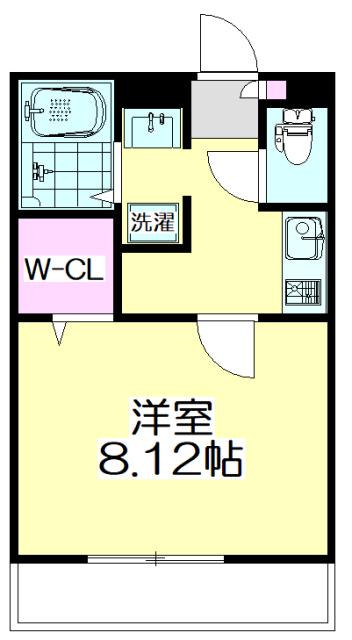 SUNMALLYUUGIV(1K/3階)の間取り写真
