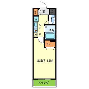 エトワール榎(1K/2階)の間取り写真