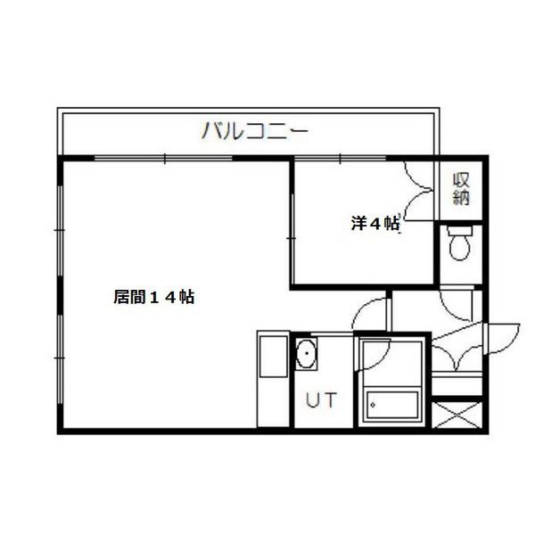 エルダーハウス豊岡(1LDK/3階)の間取り写真