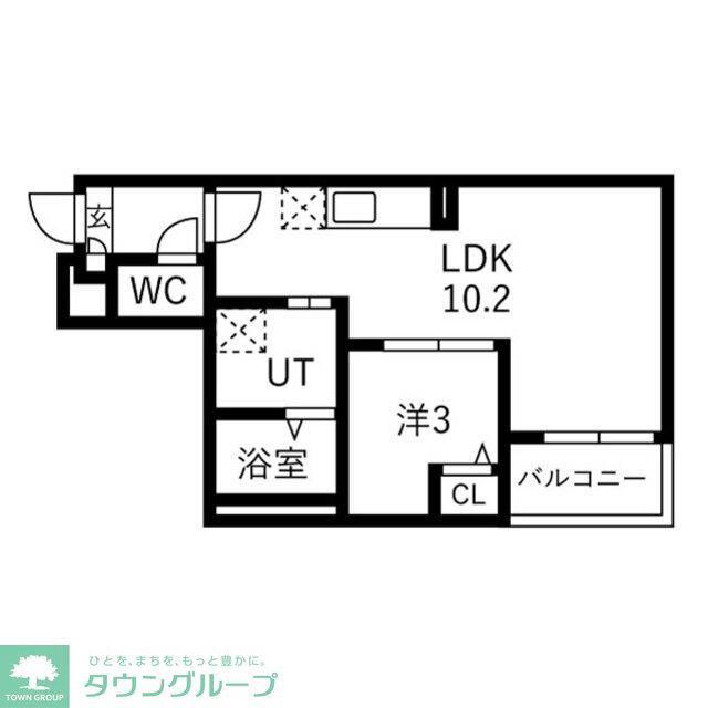 JACK MIYAHARAI(1LDK/2階)の間取り写真