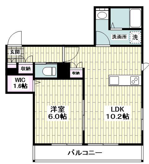 メゾンY(1LDK/1階)の間取り写真