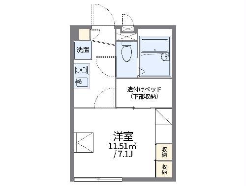 レオパレスMARCHII(1K/2階)の間取り写真