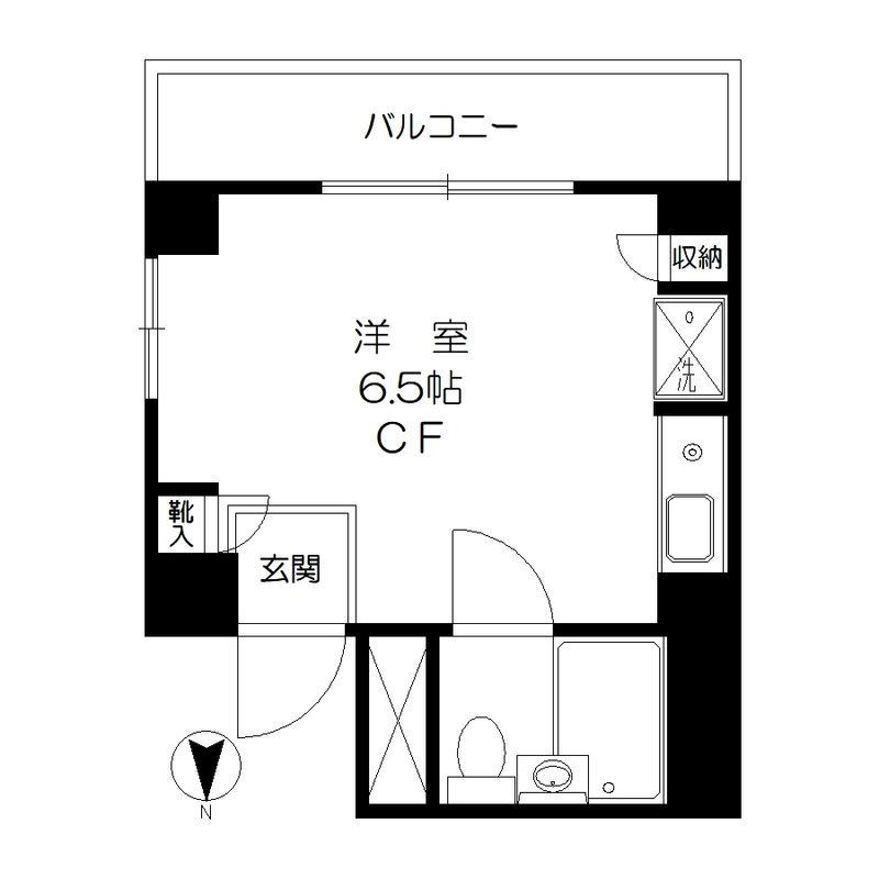 スカイコート浅草第3(ワンルーム/4階)の間取り写真