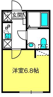 アスコット大宮北(1K/3階)の間取り写真