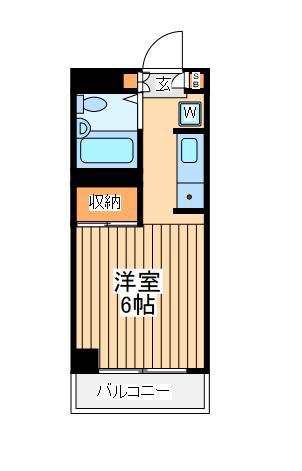 ストリームサイドスズキ(ワンルーム/3階)の間取り写真