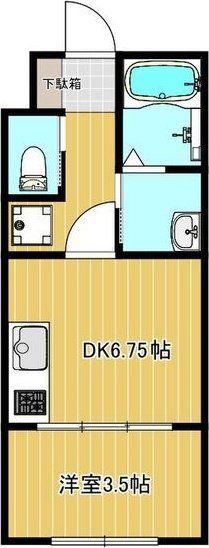 NORN HOUSE(1DK/1階)の間取り写真