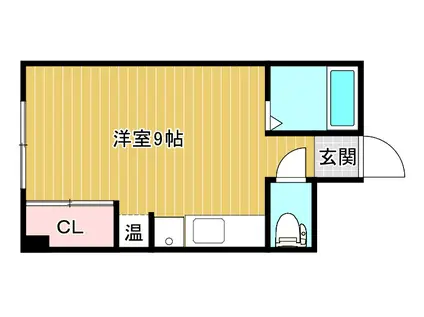 ドムスフタバ(ワンルーム/1階)の間取り写真