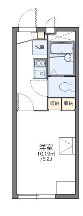 レオパレスエルザ2(1K/2階)の間取り写真