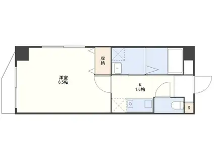 アドラブール石神(1K/4階)の間取り写真