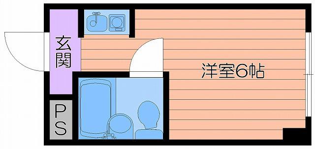 プレアール高殿(ワンルーム/2階)の間取り写真