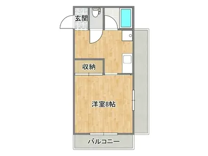 エクセレント新南部(1K/3階)の間取り写真