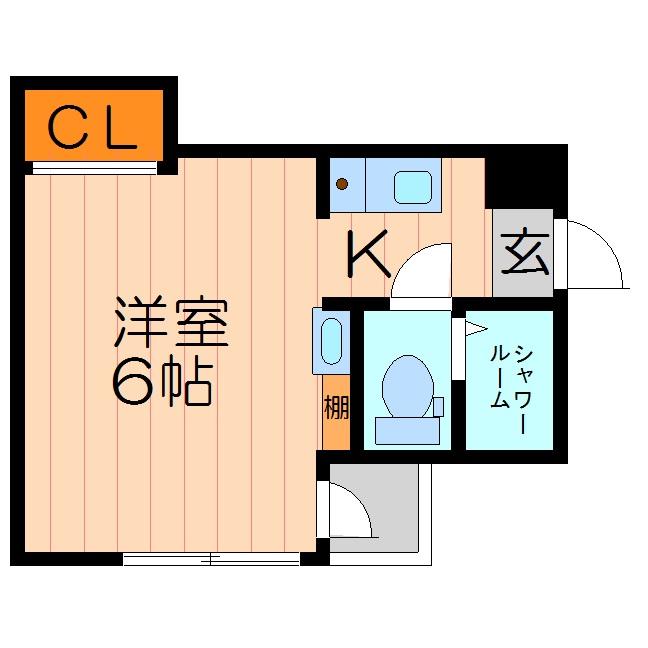 アルブル守口(1K/3階)の間取り写真
