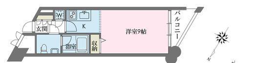 ドゥーエ学芸大学(ワンルーム/7階)の間取り写真