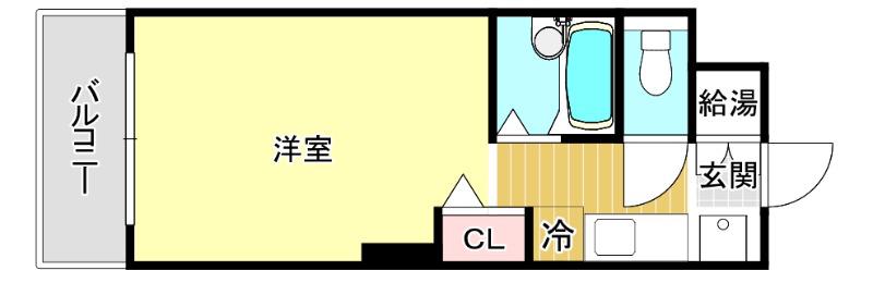 ステラ向野(ワンルーム/4階)の間取り写真