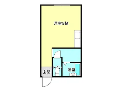 JULY相生(ワンルーム/1階)の間取り写真