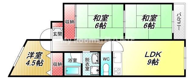 カサ・クレスト(3LDK/2階)の間取り写真