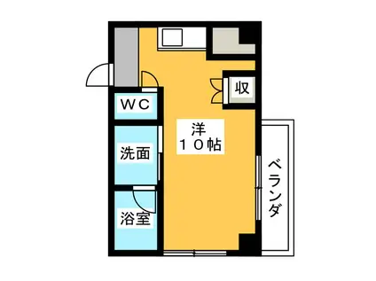 シアトル(ワンルーム/5階)の間取り写真