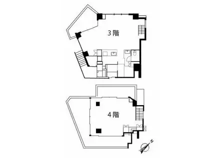 HACO JINGUMAE(1LDK/3階)の間取り写真
