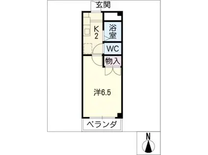 メゾン リズ イースト(1K/5階)の間取り写真