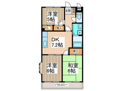 パブリック(3DK/1階)の間取り写真