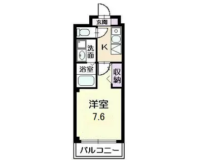 デュークM・S(1K/2階)の間取り写真