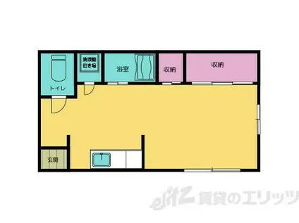 レーヴ柴島(ワンルーム/2階)の間取り写真