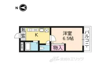 ベル・ドミール21(1K/1階)の間取り写真