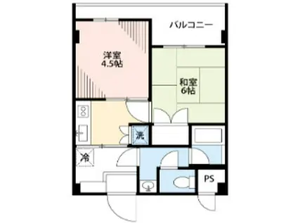 第1正五コーポ(2K/2階)の間取り写真