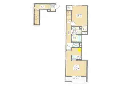 グレース洗足(1LDK/2階)の間取り写真